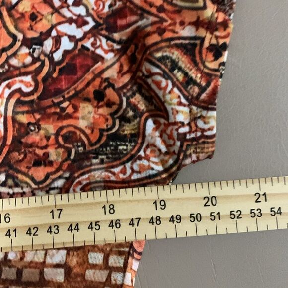 NWT French Blue Women’s Shirt Size MP Orange/White - Picture 3 of 5